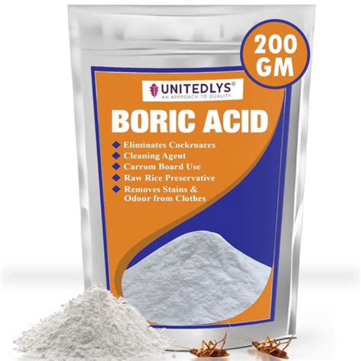 How do you mix boric acid powder with water for termites?